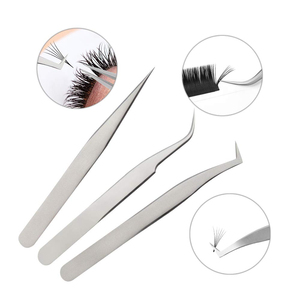 Volume pince à épiler russe pince à cils en acier inoxydable pince à épiler faux cils applicateur de faux cils Extension de cils - Product Image 1