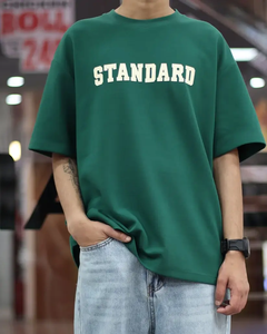 T-shirt unisexe en coton confortable, coupe oversize, manches courtes, épaules tombantes, imprimé DTF 200g, dernière collection été 2026 - Product Image 2