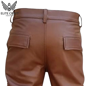กางเกงคาร์โก้หนังแท้เอวสูงสำหรับผู้ชาย, กางเกงคาร์โก้น้ำหนักเบามีซิปผ้าใยสังเคราะห์ระบายอากาศได้ดี - Product Image 4