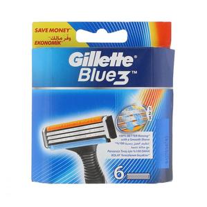 Para Gillette Blue 3-Shaft Razor Blade 6-Count Cartuchos para una experiencia de afeitado óptima - Product Image 3