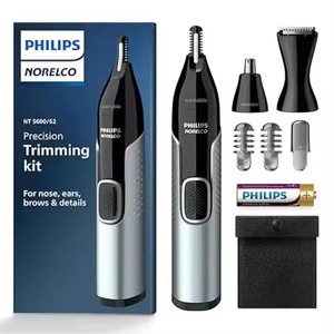 เครื่องเล็มขนจมูก Philips Norelco NT5600/62ชุด5000ใช้พลังงานจากแบตเตอรี่สำหรับตัดหูจมูกคิ้วสำหรับใช้ในครัวเรือนรถยนต์ RV โรงจอดรถ - Product Image 2