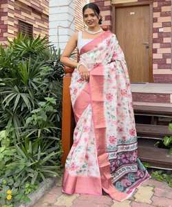 Gorgeous Party Wear Digital Printed Saree with Blouse Piece Indian Women Wear Sari Low Price Wholesale Ethnic pista colour - Product Image 2