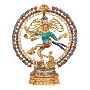 Elegante escultura Nataraja de latón elaborada por artesanos expertos que muestran la rica herencia india y el simbolismo cultural - Product Image 2