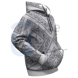 Venta al por mayor pulóver hombres Streetwear sudaderas con capucha OEM fabricante personalizado cordón sudaderas 100% algodón polar bajo MOQ ropa rápida - Product Image 3