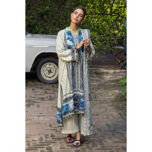 Conjunto de Traje de 3 Piezas para Mujer con Estampado de Rayas Zari y Jacquard, con Dupatta SP-52089 - Product Image 6