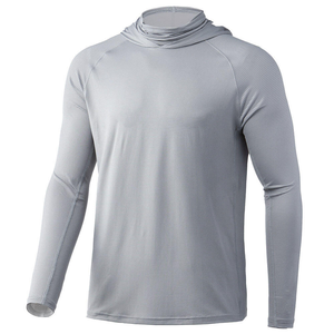 Vente en gros de sweat-shirts de pêche unisexes sur mesure, grande taille, séchage rapide, protection UV, respirant, tissu en spandex/polyester, logo personnalisé - Product Image 6