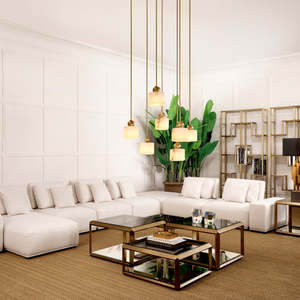 Modern <b>Nesting</b> Living Room Furniture <b>Set</b> Callum <b>Coffee</b> & Tea <b>Tables</b> Convertible Oak & MDF Durable with Storage - Product Image 2