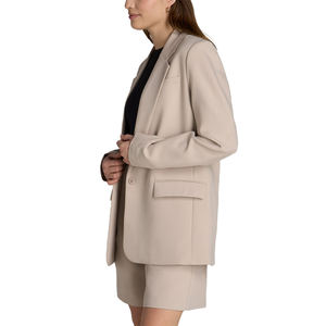 Blazer Largo de Terciopelo Sólido, Transpirable, Informal de Negocios, Unisex, para Mujer, de Alta Calidad, Nuevo Modelo 2026 - Product Image 2