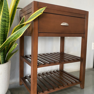 Muebles de dormitorio de madera modernos personalizables-Mesita de noche Java y mesita de noche con cajones para hoteles y apartamentos - Product Image 4