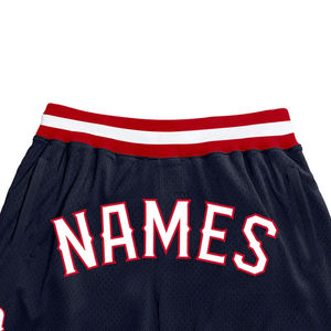 Custom Logo Men's High Quality Athletic Shorts Vintage Retro Style Basketball Sports Shorts <b>Elastic</b> Waist Solid Knitted Weaving - Product Image 4