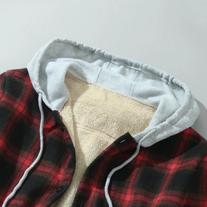 เสื้อแจ็กเก็ตผ้าสักหลาดสำหรับผู้ชายเสื้อแจ็คเก็ตผ้าสักหลาดมีฮู้ดคอตั้งสำหรับฤดูหนาวปรับแต่งโลโก้ได้ตามต้องการ - Product Image 2