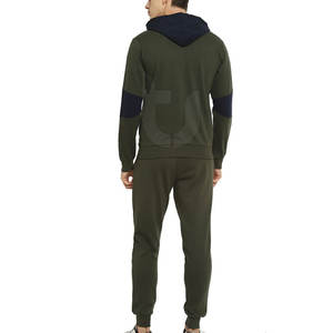 El mejor diseño de los hombres 100% conjuntos de algodón logotipo personalizado etiqueta privada transpirable chándal de invierno de alta calidad tallas grandes lista superior - Product Image 2