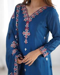 Nouveau vrai concepteur de modélisation Salwar Kameez Heavy Embroidery Work Party Wear Top-Bottom et Dupatta - Product Image 3