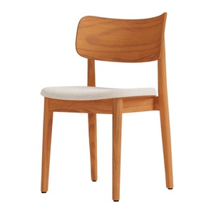 การออกแบบล่าสุดของเฟอร์นิเจอร์เก้าอี้ไม้สำหรับร้านอาหารแบบมินิมอลโซลูชันที่นั่งที่สวยงามและแข็งแรงพร้อมที่นั่งโฟมนุ่ม - Product Image 2