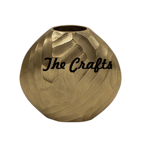 Florero de aluminio plateado y negro, florero de forma redonda hecho a mano para accesorios de Hogar y decoración de boda - Product Image 5