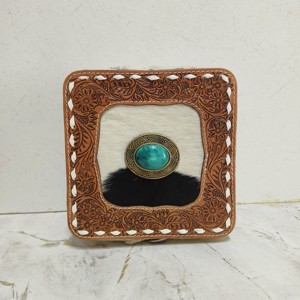 Handmade Hair On Hide 100% Genuine Leather Jewelry <b>Box</b> Best Travel <b>Storage</b> Case For Women's Jewelry Unique Western Stylish Gifts - Product Image 1