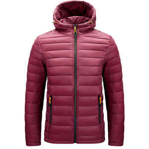 Chaqueta Acolchada con Cuello Alto, Gruesa y Cálida, Chaqueta de Burbujas para Hombre, Chaqueta Acolchada Extra Grande, Chaqueta Acolchada de Moda OEM - Product Image 2