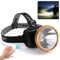 Linterna Frontal LED Recargable de Larga Duración, USB C, Impermeable, con Sensor de Movimiento, para Camping, Caza y Actividades al Aire Libre