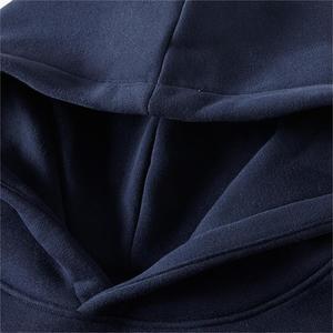 Alta calidad de gran tamaño gota hombro Sudadera con capucha sin cuerda de peso pesado de algodón sin cuerda Sudadera con capucha de los hombres - Product Image 4