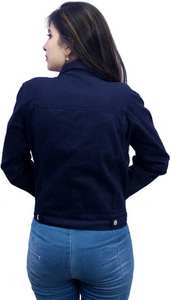 Venta al por mayor y por encargo de alta calidad de las mujeres chaqueta de mezclilla, ropa informal de fábrica de diseño hecho Venta caliente Jeans Varsity chaqueta - Product Image 3