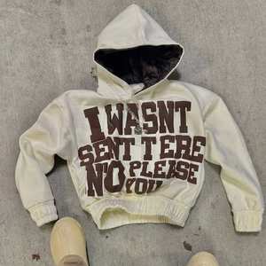 OEM/ODM Service Prix de gros Hommes Puff Printing Hoodies Basic Cotton Blended Heavyweight Solid Color Puff Printing Hoodies - Product Image 3