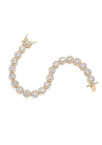 Bracelet à maillons micro-pavé en moissanite de luxe, best-seller, avec un éclat intense, bijoux tennis pour femmes, pour les occasions spéciales - Product Image 3