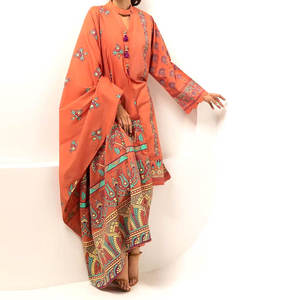 Nouvelle collection de shalwar kameez pour femmes, élégant, broderie lourde, coton et soie, toutes saisons, haute qualité, fête, indien - Product Image 5