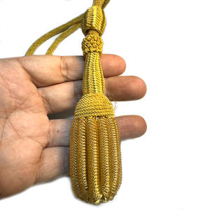 Nouveaux nœuds de sabre d'officier cérémoniels en fil de bullion personnalisables au prix de gros classique pour une utilisation décorative - Product Image 6