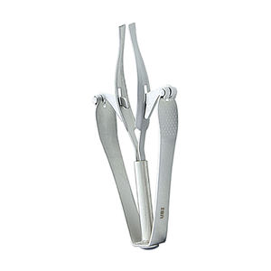 Pince à épiler professionnelle automatique à pointe inclinée de 10 cm en acier au carbone de haute qualité, luxe/classique, pour sourcils et précision des poils - Product Image 3