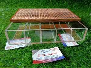 Royal Artisan Pearl Elegance New Design Decorative <b>Acrylic</b> Box with Hand Inlaid Mother of Pearl Wooden Lid Luxury Home Display - Product Image 3