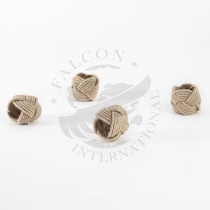 Mode classique tressé ensemble de 4 ronds de serviette en jute naturel ronds de serviette en jute pour serviette en nappe - Product Image 1