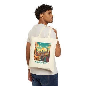 Bolsa de lona de viaje para mujer, recuerdo de la Ciudad de México, regalo, T2NA_MEMC1 - Product Image 4