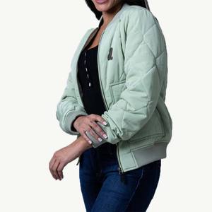 New Factory Direct Supplier Women Winter Bomber Jackets Knitted Breathable <b>Eco</b> Friendly Windproof High Quality Custom - Product Image 4