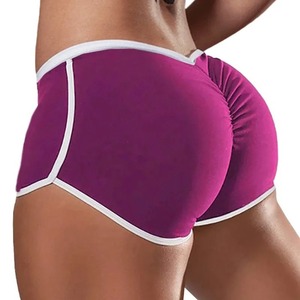 Shorts pour femmes Shorts de sport décontractés pour femmes Surdimensionné Sexy Couleur unie Taille basse Sports Running Tight Lifting Hip Shorts - Product Image 1