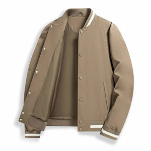 Nueva chaqueta deportiva de Color sólido, chaqueta de béisbol de otoño e invierno para hombre a la moda 2026 - Product Image 5