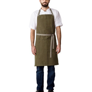 Delantal de Chef Profesional Personalizado Unisex con Tirantes Ajustables, Cierre de Botones, Manga Corta, Resistente, Servicio OEM - Product Image 1