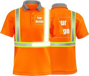 Jersey 100% coton haute visibilité pour T-Shirt personnalisé votre LOGO solide séchage rapide vêtements de travail de construction de sécurité - Product Image 2