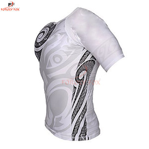 การ์ดผื่นราคาต่ําออกแบบเองระเหิดพิมพ์แขนยาวราคาถูกขนาดบวกผู้ชายยามผื่น - Product Image 2