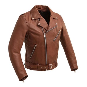 Chaqueta de cuero unisex para motocicleta 2026, resistente al viento, personalizada, de piel de vaca auténtica, para el mercado estadounidense, venta al por mayor OEM - Product Image 4