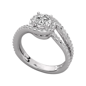 Bague pour femme en or 14 carats avec diamant solitaire cultivé en laboratoire - Product Image 2