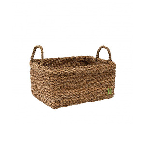 Wholesale Rectangle Rattan Food <b>Container</b> Handle Eco-Friendly Home Decoration OEM Packaging Vietnam Factory Bohemian Style 1-3L - Product Image 5