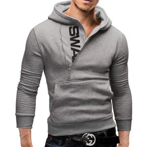 <b>Men's</b> Hoodies <b>Long</b> Sleeve Sweatshirts for <b>Men</b> Zipper Hooded Pullover High Neck <b>Mens</b> Sweatshirt Top <b>Jacket</b> Coat <b>Black</b> Sweater - Product Image 4