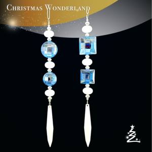 Décoration de Noël Nouvel An Bijou multicolore Ornement de goutte de perle en plastique - Product Image 1