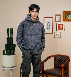 Solid color fleece hoodie | <b>women's</b> sweatshirt | comfy cotton long sleeve regular <b>top</b> - Product Image 6