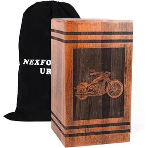 High Quality European Style Wooden Cremation Urns Unique Design Customized Size Funeral Supplies for Adults - Product Image 3