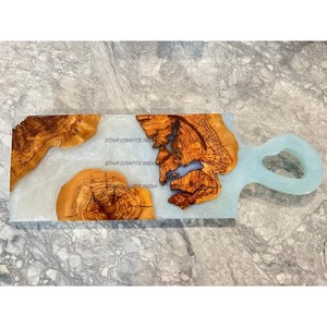 Wood Unique Coaster for Drinks <b>Epoxy</b> Resin Unique Coaster Wooden Cup Mat Tea Beer Coffee Unique Coaster - Product Image 5