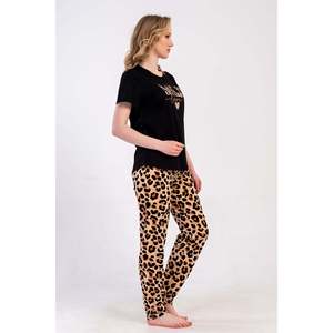 KADIN P.SUPREM BATTAL XXL O YAKA KISA KOL ETEGI OVAL PIJAMA TAKIM - สีเบจ - สีเบจ - Product Image 4