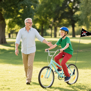 <span class=keywords><strong>Drapeau</strong></span> <span class=keywords><strong>de</strong></span> sécurité pour vélo, motif pirate, crâne, 20x30cm, hauteur réglable, tige en fibre <span class=keywords><strong>de</strong></span> verre robuste, polyester écologique, <span class=keywords><strong>drapeau</strong></span> couleur pleine - Product Image 6
