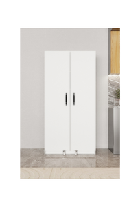 Armoire de cuisine multifonctionnelle Aeka VEZIR avec panneaux blancs, 15 étagères, couvercles, roulettes, gain de place, design moderne et luxueux - Product Image 4