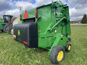 เครื่องอัดฟางกลมรุ่นใหม่ John Deere 450E พร้อมมอเตอร์ ประสิทธิภาพสูง รับประกัน 2 ปี สำหรับฟางข้าวสาลี ฟางข้าว - Product Image 3